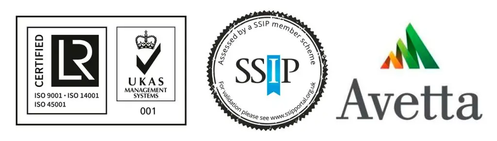 UKAS ISO-9001 SSIP Avetta