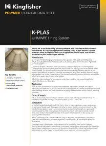 K-PLAS UHMWPE Lining Systems | Kingfisher Industrial
