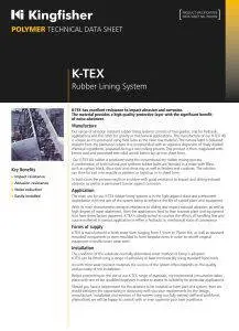 K-TEX Rubber Lining Systems | Kingfisher Industrial