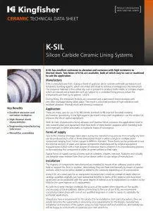 K-SIL Silicon Carbide Ceramic Lining Systems | Kingfisher Industrial