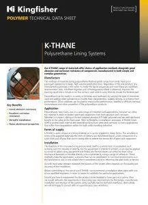 K-THANE Polyurethane Lining Systems | Kingfisher Industrial