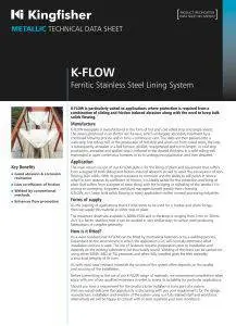 Metallic K-FLOW Ferritic Stainless Steel Lining System